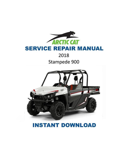 Textron (Arctic Cat) Stampede 900 UTV Service Manual 2018-2020 - Service Manual PDF Instant Download