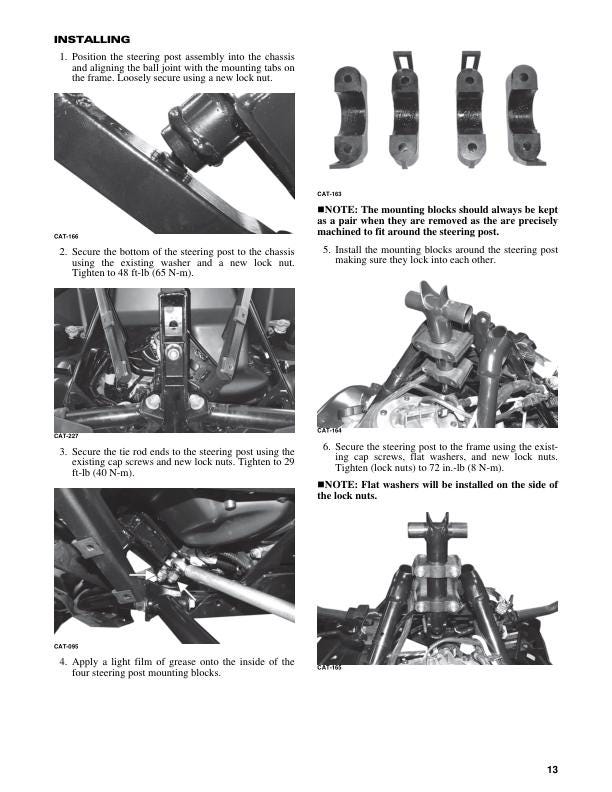 Arctic Cat Riot ZR M 858 Snowmobile Service Manual sample page from service manual