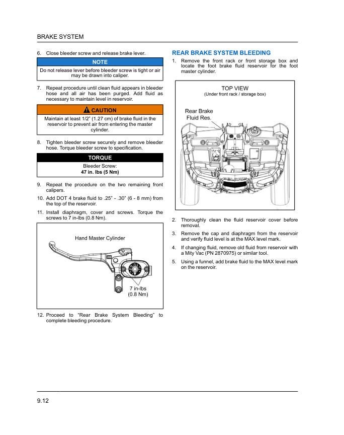 Polaris Sportsman XP 850 1000 ATV Service Manual sample page showing schematics and diagrams