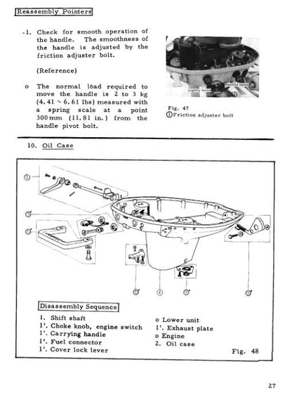 Honda B75K1 B75K2 B75K3 Outboard Service Manual sample page showing schematics and diagrams