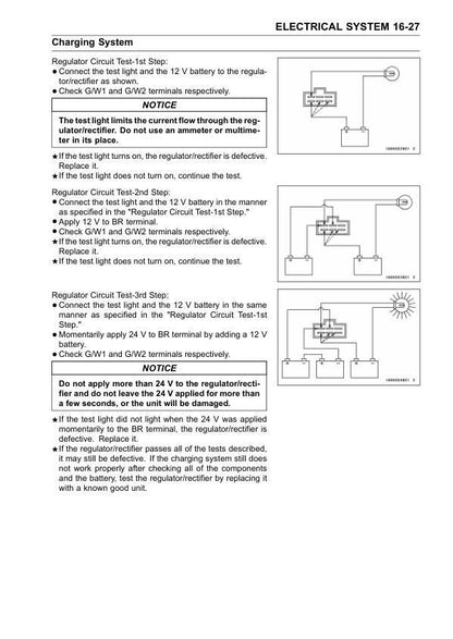 Kawasaki Mule 600 610 UTV Service Manual sample page showing schematics and diagrams