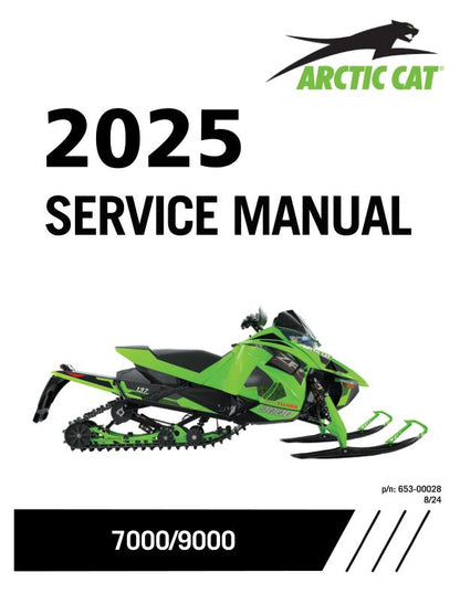 Arctic Cat ZR Riot Pantera Thundercat 7000 9000 Snowmobile Service factory service manual title page