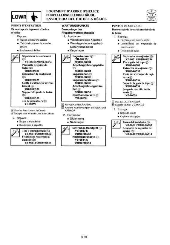 Yamaha 40X E40X Outboard Service Manual sample page from the repair manual