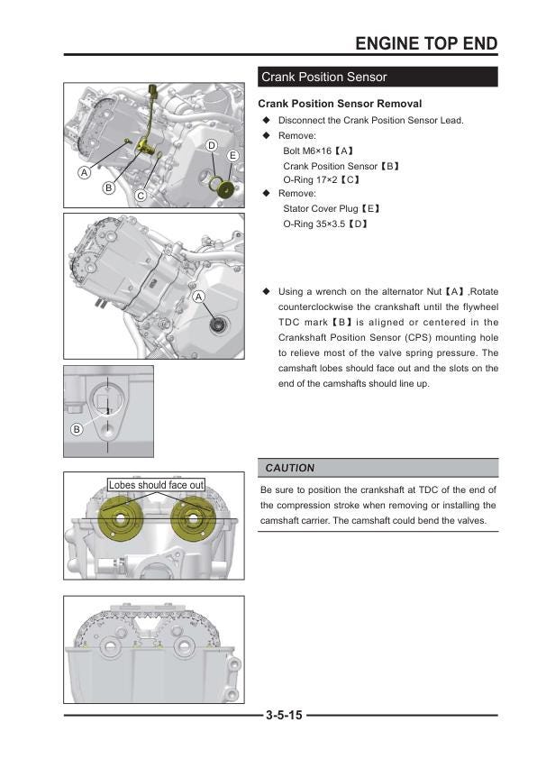 Segway Snarler ATV Service Manual sample page with diagrams and specifications