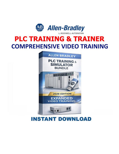 Allen Bradley PLC Training Bundle RSLogix & LogixPro Simulator 2026 - Service Manual PDF Instant Download
