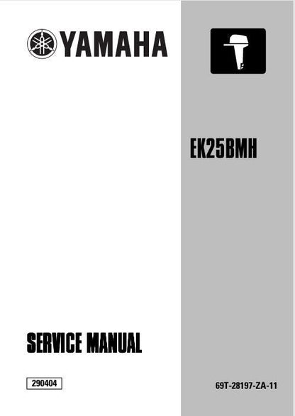 Yamaha EK25BMH Outboard Service Manual factory service manual title page