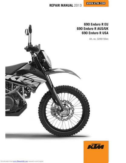 KTM 690 SMC Motorcycle Service Manual factory service manual title page