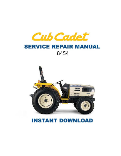 Cub Cadet 8454 Tractor Service Manual - Service Manual PDF Instant Download