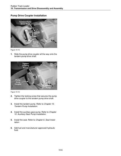 Terex PT 50 60 Rubber Track Loader Service Manual sample page from service manual