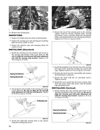 Yamaha SR Viper Snowmobile Service Manual sample page from service manual