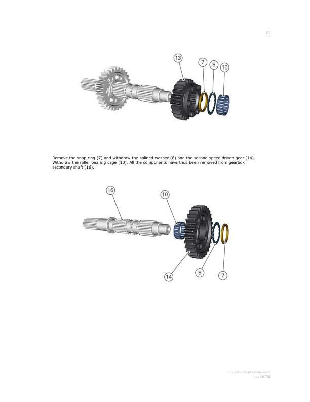 Ducati Monster 1200 Motorcycle Service Manual sample page showing schematics and diagrams