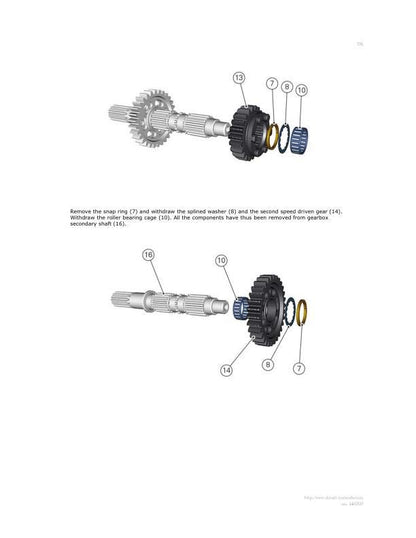 Ducati Monster 1200 Motorcycle Service Manual sample page showing schematics and diagrams