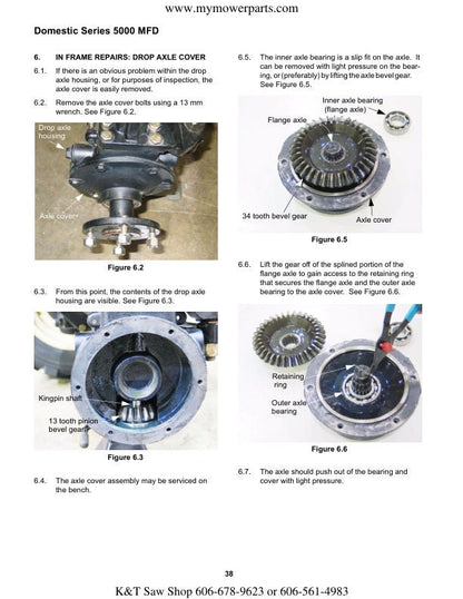 Cub Cadet Domestic 5000 Tractor Service Manual sample page from the repair manual
