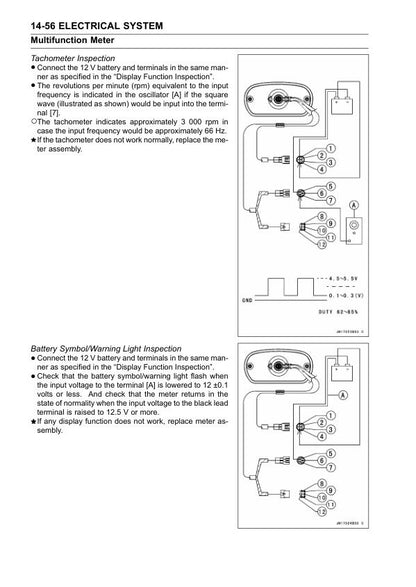 Kawasaki Jetski Ultra 150 Service Manual sample page showing schematics and diagrams