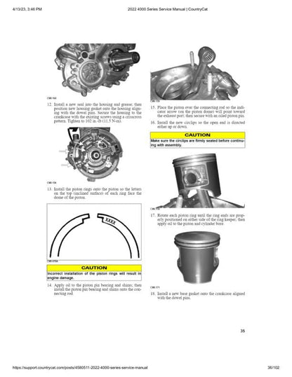 Arctic Cat Blast ZR LT M XR 4000 Snowmobile Service Manual sample page showing repair procedures