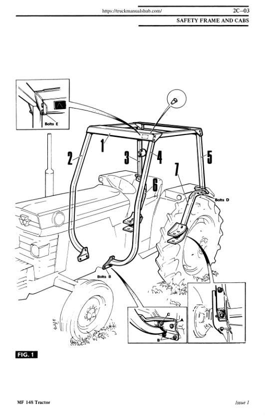 Massey Ferguson 148 Tractor Service Manual factory service manual title page