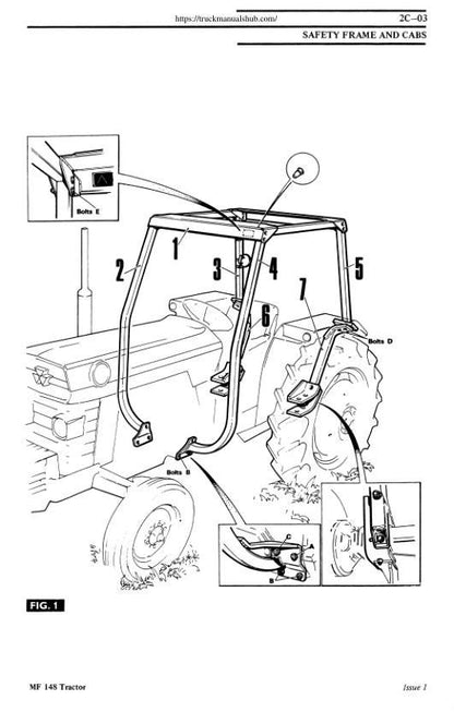 Massey Ferguson 148 Tractor Service Manual factory service manual title page