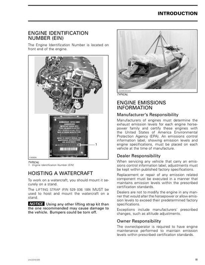 Sea-Doo GTX RXP RXT Supercharged Service Manual sample page showing repair procedures