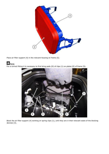 Ducati Panigale SBK 959 E4 Motorcycle Service Manual sample page from the repair manual
