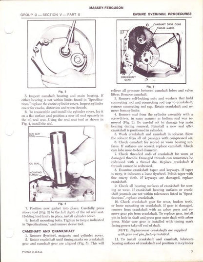 Massey Ferguson MF14 Tractor Service Manual sample page showing schematics and diagrams