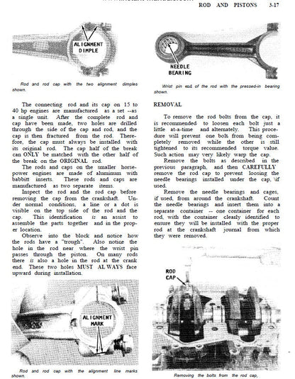 Johnson Evinrude 1–40 HP Outboard Service Manual factory service manual title page