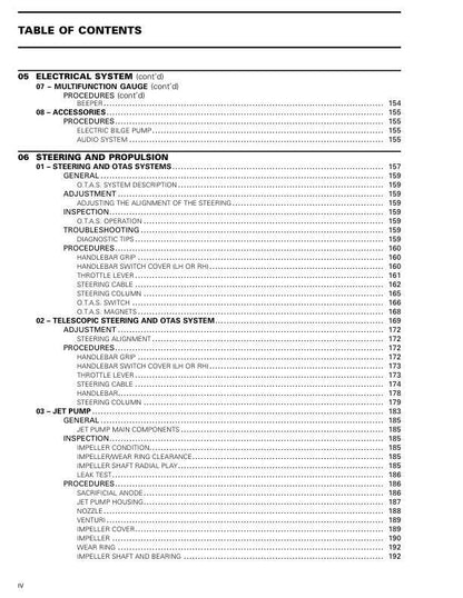 Sea-Doo Spark Service Manual sample page showing repair procedures