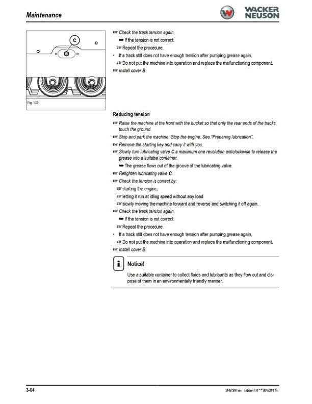 Wacker Neuson SW24 SW28 SW35 SW45 Compact Loader Service Manual sample page from the repair manual