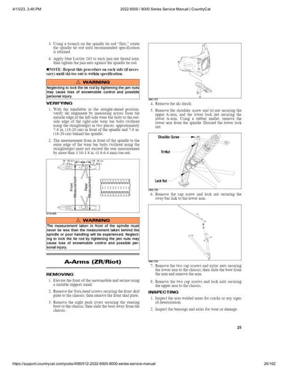 Arctic Cat Riot Norseman ZR Alpha One 6000 8000 Snowmobile Service sample page from service manual