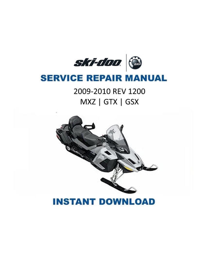 Skidoo REV 1200 GTX GSX MXZ Snowmobile Service Manual 2009-2010 - Service Manual PDF Instant Download
