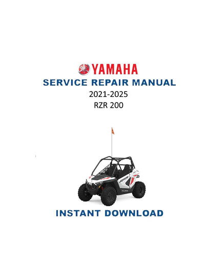 Polaris RZR 200 UTV Service Manual 2021-2025 - Service Manual PDF Instant Download