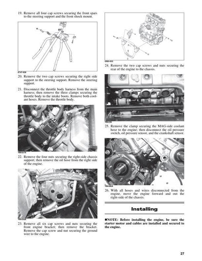 Arctic Cat Thundercat Riot Pantera ZR 7000 9000 Snowmobile Service sample page from service manual