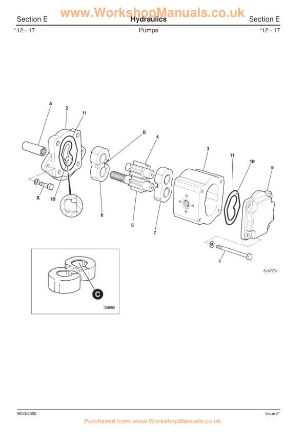 JCB 1CX 208S Backhoe Loader Service Manual sample page from the repair manual
