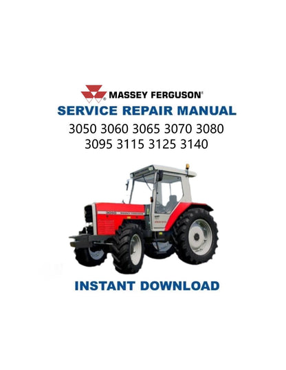 Massey Ferguson MF 3050 3060 3065 Tractor Service Manual - Service Manual PDF Instant Download