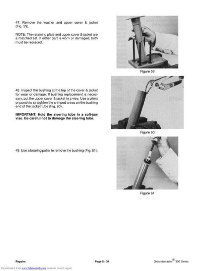 Toro Groundsmaster 322 325 345 Mower Service Manual sample page from the repair manual
