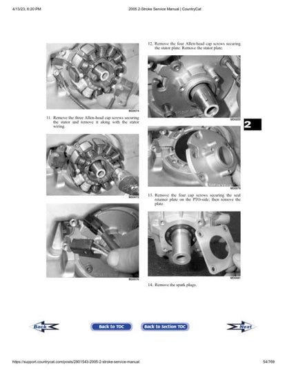Arctic Cat F5 F6 F7 M5 M7 Panther Pantera ZR Snowmobile Service Manual sample page from service manual