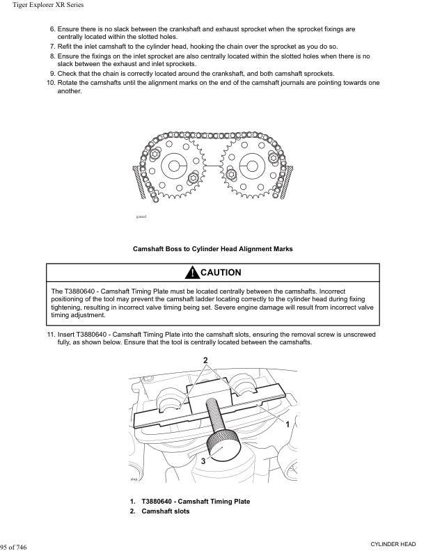 Triumph Tiger Explorer XR XRX XRT Service Manual sample page from service manual