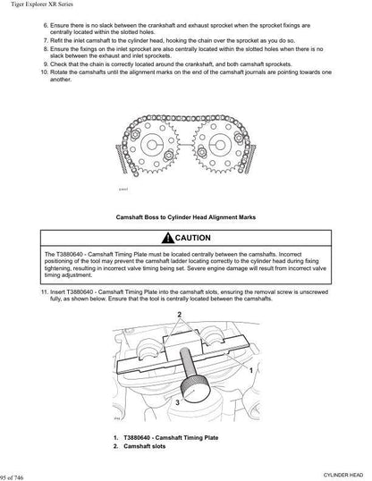 Triumph Tiger Explorer XR XRX XRT Service Manual sample page from service manual