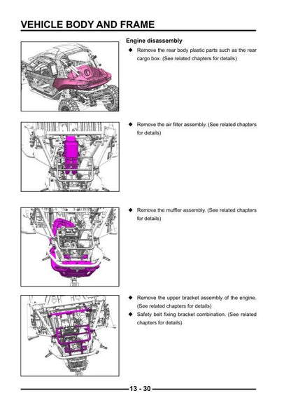 Segway Villain SSV SGW1000F UTV Service Manual sample page showing schematics and diagrams