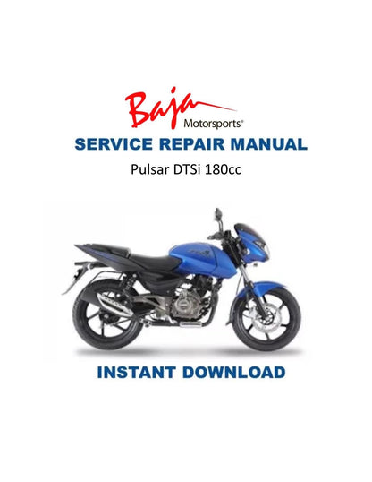 Baja Pulsar DTSi 180 Motorcycle Service Manual - Service Manual PDF Instant Download