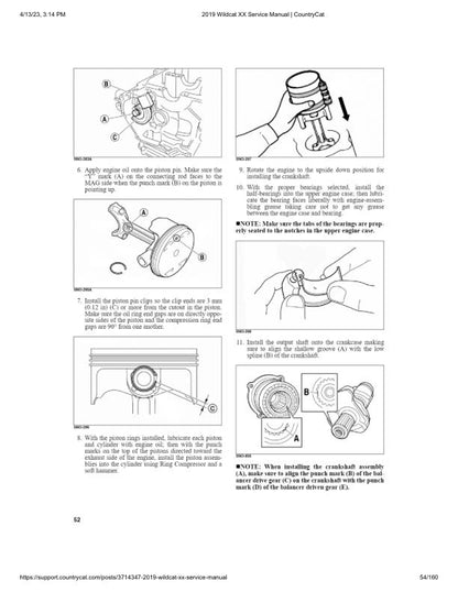 Arctic Cat Wildcat XX UTV Service Manual sample page with technical illustrations
