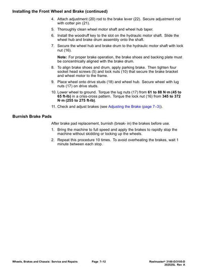 Toro Reelmaster 3100 3105 D Mower Service Manual sample page from the repair manual