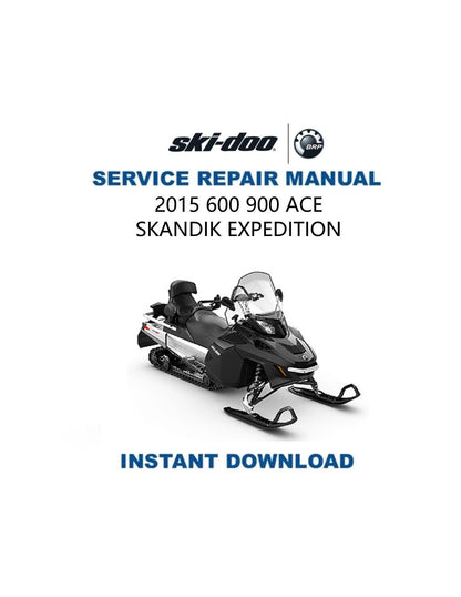 Skidoo SKANDIC EXPEDITION 600 900 ACE Snowmobile Service Manual sample page with technical illustrations