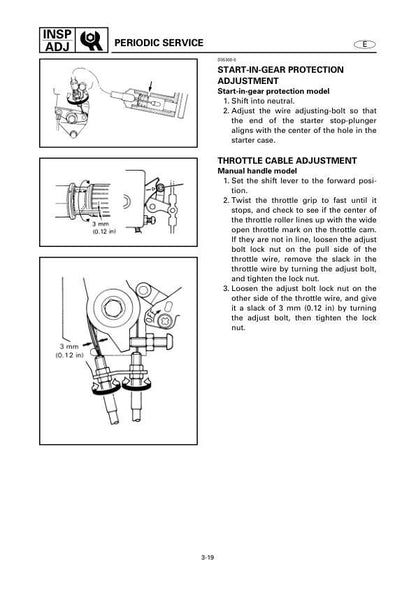 Yamaha 25J 30D 25X 30X Outboard Service Manual sample page from service manual