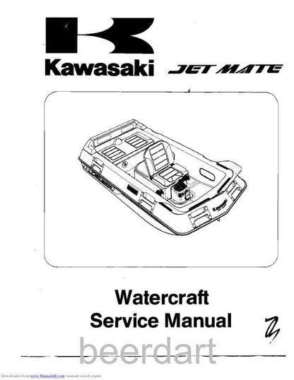 Kawasaki JetMate Service Manual factory service manual title page