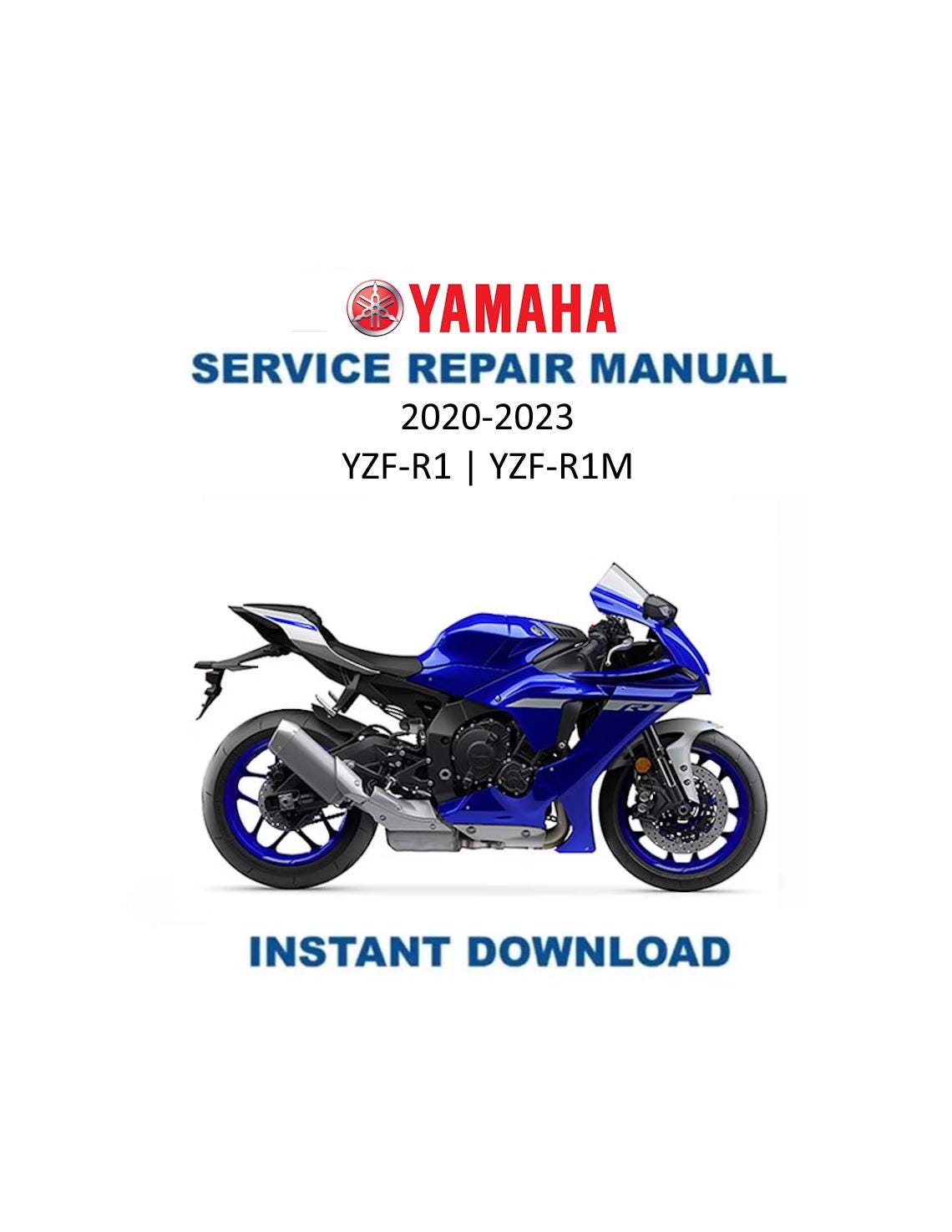 Yamaha YZF-R1 R1M Motorcycle Service Manual 2020-2023 - Service Manual PDF Instant Download