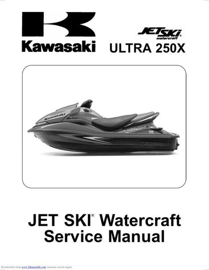 Kawasaki JetSki Ultra 250x Service Manual factory service manual title page