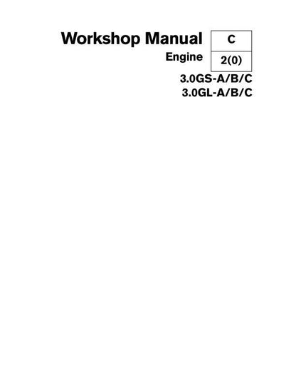 Volvo Penta 3.0 GS GL Engine Service Manual factory service manual title page