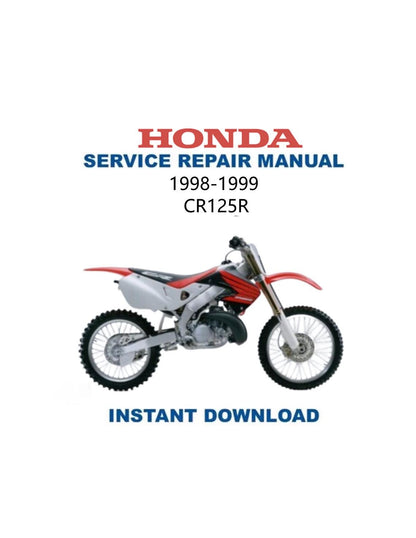 Honda CR 125 R Motorcycle Service Manual 1998-1999 - Service Manual PDF Instant Download
