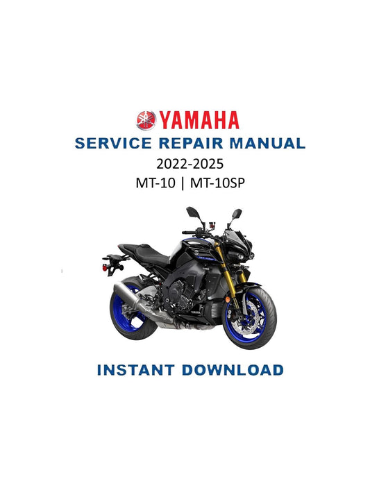 Yamaha MT10 MT10SP Motorcycle Service Manual 2022-2025 - Service Manual PDF Instant Download