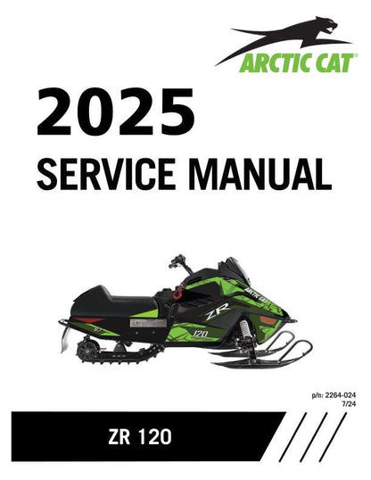 Arctic Cat ZR 120 Kitty Cat Snowmobile Service Manual factory service manual title page